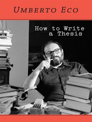 cover image of How to Write a Thesis